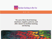 Tablet Screenshot of machineknittingtodyefor.com